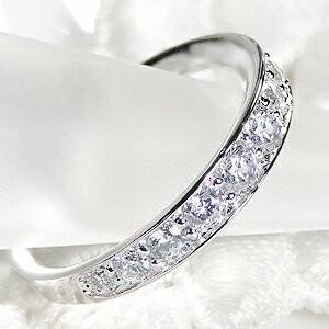 Pt950 0.50ct  H-SI グラデーション ダイヤモンド エタニティ リング 指輪 プラチナ 重ねづけ シンプル 人気 ダイヤ ギフト 誕生日 女性 エタニティ TNSR-0013の画像