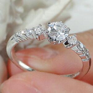 Pt900 0.5ct H-SI ダイヤモンド リング 指輪 プラチナ 重ねづけ シンプル 人気 ダイヤ リング ギフト 誕生日 女性 エタニティ 婚約 結婚 細身 一粒 TNSR-0024の画像
