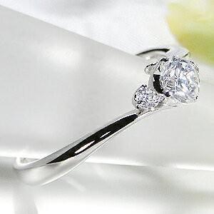 Pt900 0.35ct H-SI ダイヤモンド リング プラチナ 人気 ダイヤ リング レディース ジュエリー ギフト 誕生日 女性 ご褒美 3石 3粒 大粒 記念日 TNSR-0025の画像