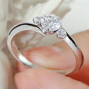 Pt900 0.35ct H-SI ダイヤモンド リング プラチナ 人気 ダイヤ リング レディース ジュエリー ギフト 誕生日 女性 ご褒美 3石 3粒 大粒 記念日 TNSR-0025の画像