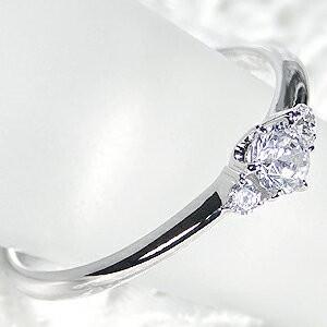 Pt900 0.25ct H-SI ダイヤモンド リング プラチナ 人気 ダイヤ ダイア 結婚 婚約 指輪 ギフト 誕生日 女性 ご褒美 3石 3粒 一粒ダイヤ 大粒 記念日 TNSR-0032の画像