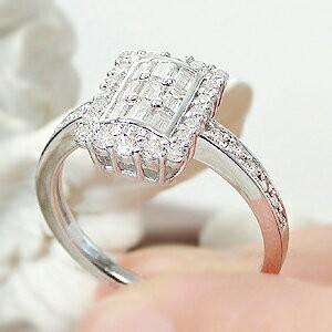 Pt900 0.50ctUP アンティーク ジュエリー バケット ダイヤモンド