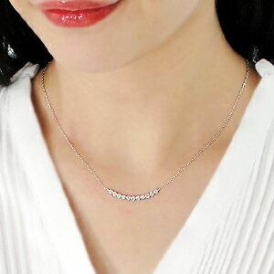 大特価 SALE Pt900 0.3ct H&C ダイヤモンド ライン ネックレス セール