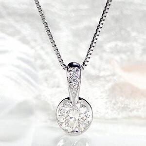 SALE Pt950 0.62ct 一粒 ダイヤモンド ネックレス ダイヤ プラチナ 人気 可愛い ダイヤ ギフト 誕生日 女性 贈り物 ご褒美 １粒 ペンダント tsunon0035-PTの画像