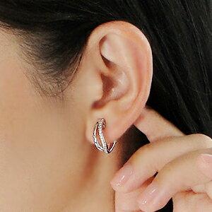 ２WAY K18WG 0.20ct エタニティ ダイヤモンド ピアス イヤリング ダイヤ ゴールド  人気 レディース ジュエリー ギフト 誕生日 女性 贈り物 tsunop0015の画像