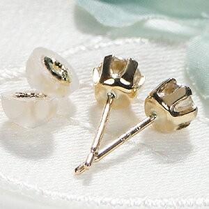 ダイヤモンド ピアス K18YG 0.5カラット イエロー ゴールド 0.5ct 