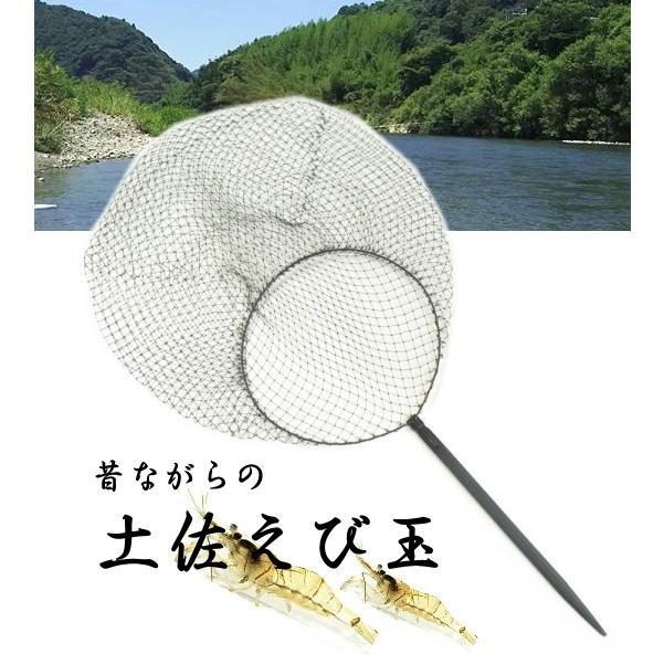 土佐えび玉 昔ながらの川エビ用 玉網 / メール便可 : 釣人館ますだ
