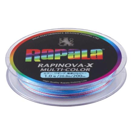 ラパラ ラピノヴァX マルチカラー 200m 1.5号 29.8lb / PEライン 釣具