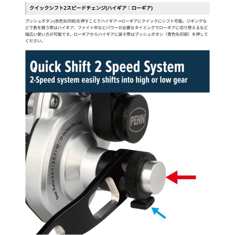 Abu Garcia PENN ファゾム2 (FathomII) FTHII 15XNLD2 / ベイトリール