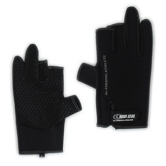 セール ウェーブギア 3本カット Wg 4330 フィッシンググローブ フリーサイズ メール便可 出産祝い フィッシンググローブ