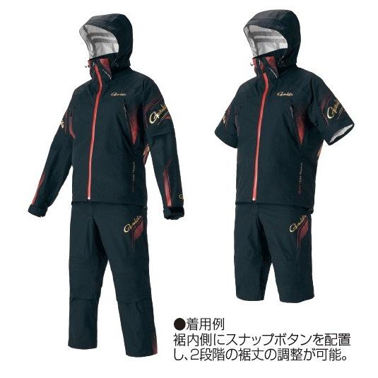 がまかつ フィッシングレインスーツ 半袖デタッチャブル Gm 3643 ブラック Lサイズ レインウェア 送料無料 お取り寄せ セール対象商品 釣人館ますだ Paypayモール店 通販 Paypayモール