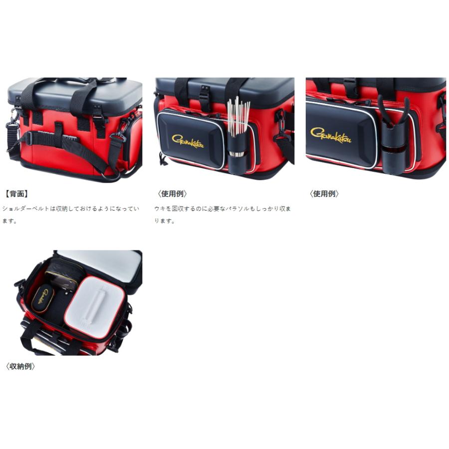 新品未使用】がまかつ タックルバッグ（レッド）袋付き がまかつ 