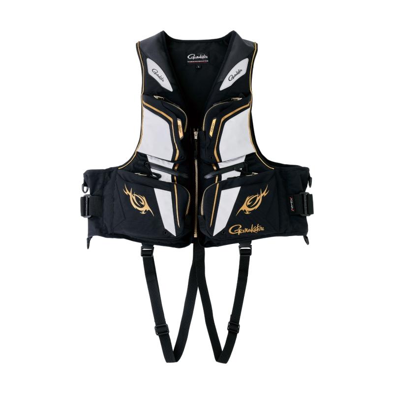 がまかつ フローティングベスト GM-2193 ブラック×ホワイト LL  