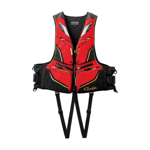 Gamakatsu（がまかつ） フローティングベスト GM-6007 ブラック×レッド