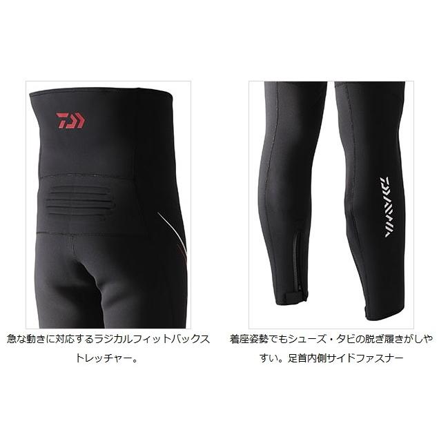 ダイワ タフフィットタイツ DT-4050W30 ブラック MO DAIWA（ダイワ） タフフィットタイツ DT-4050W30 ブラック MA / 鮎