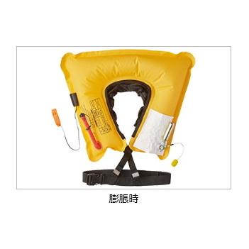 ダイワ ショートライフジャケット ネックタイプ手動膨脹式 DF-2520 ブラック フリー / daiwa / 釣具の画像