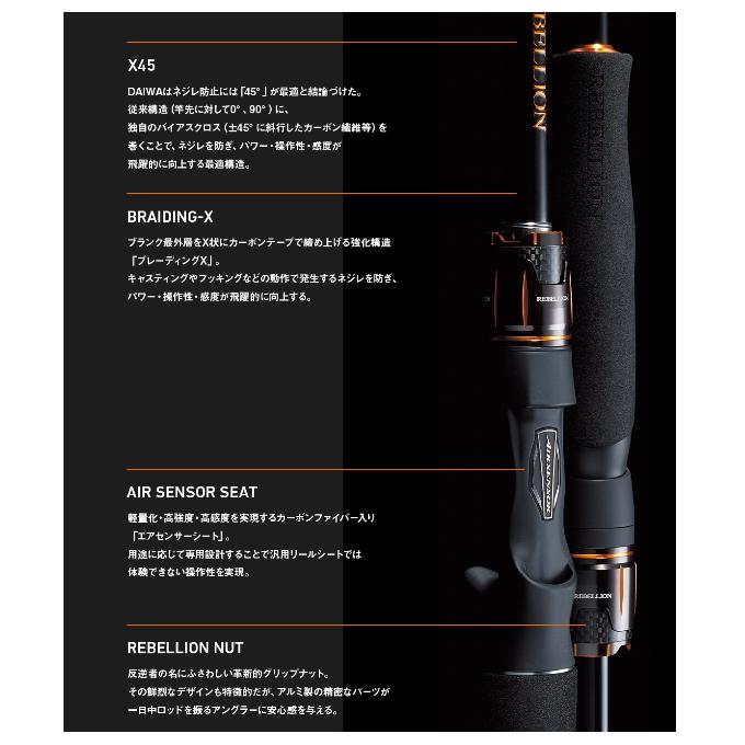 DAIWA（ダイワ） リベリオン ベイトキャスティングモデル 671L+FB