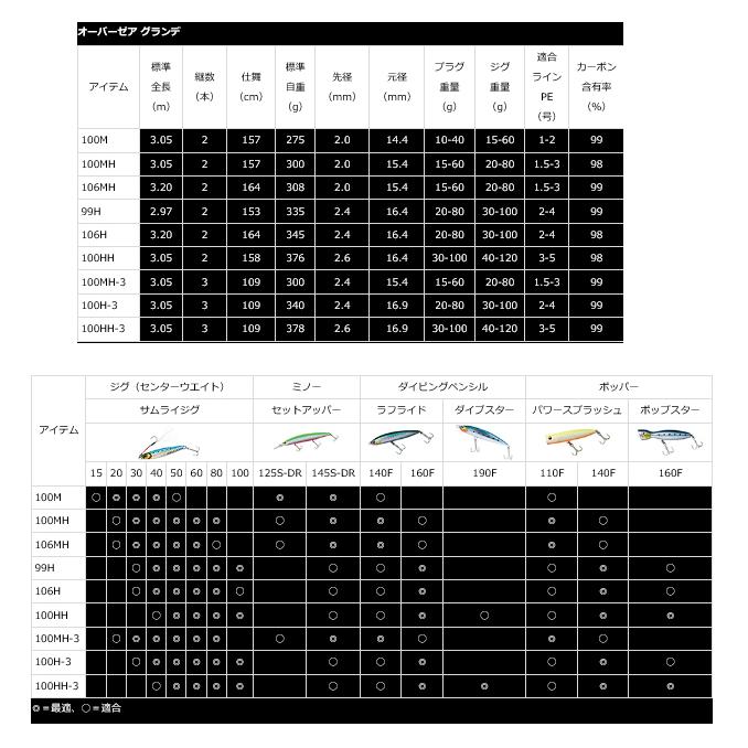 DAIWA（ダイワ） オーバーゼア グランデ 99H / ショアジギングロッド