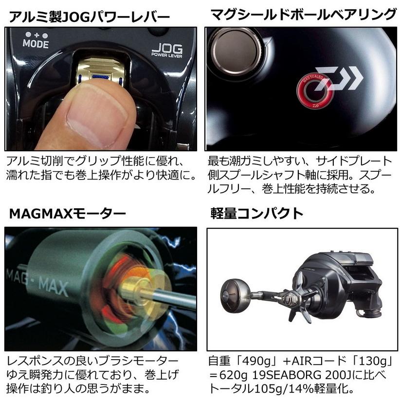 DAIWA（ダイワ） 22 シーボーグ 200JL-DH 左ハンドル / 電動リール
