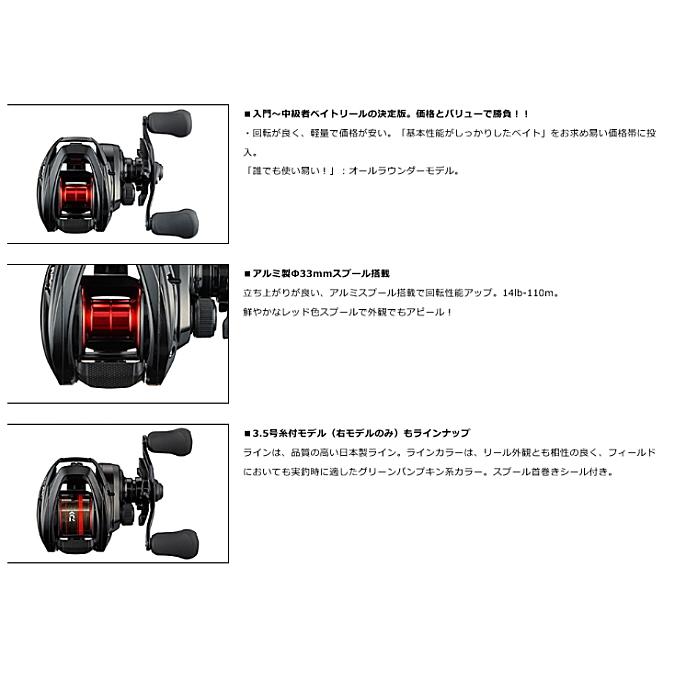 DAIWA（ダイワ） ベイトリール 21 PR100 右ハンドル / 釣具 : 釣人館