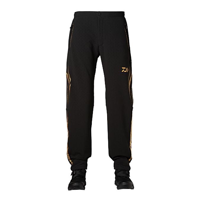 Daiwa トーナメントストレッチジャケットパンツ（上下セット） 黒/金　L DAIWA（ダイワ） トーナメント ストレッチテックパンツ DP-2221T