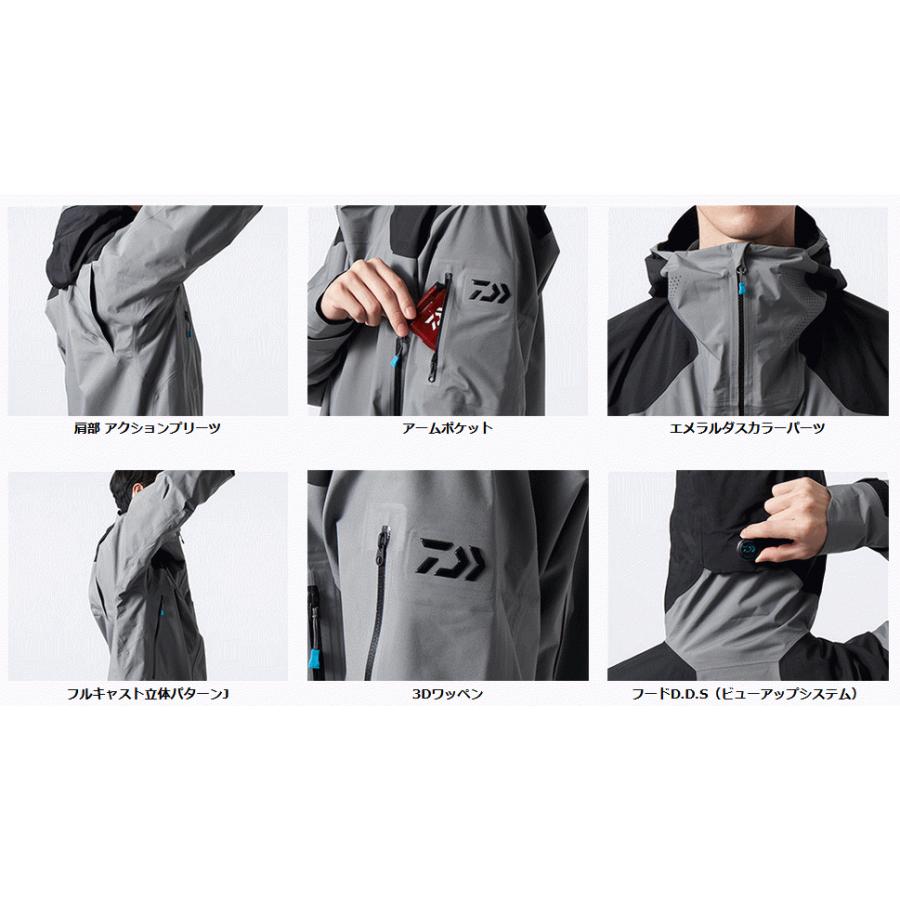 無料配達 ダイワ ゴアテックス パックライト R Egレインジャケット Dr 1622j グレー Lサイズ レインウェア 送料無料 D01 O01 セール対象商品 Materialworldblog Com