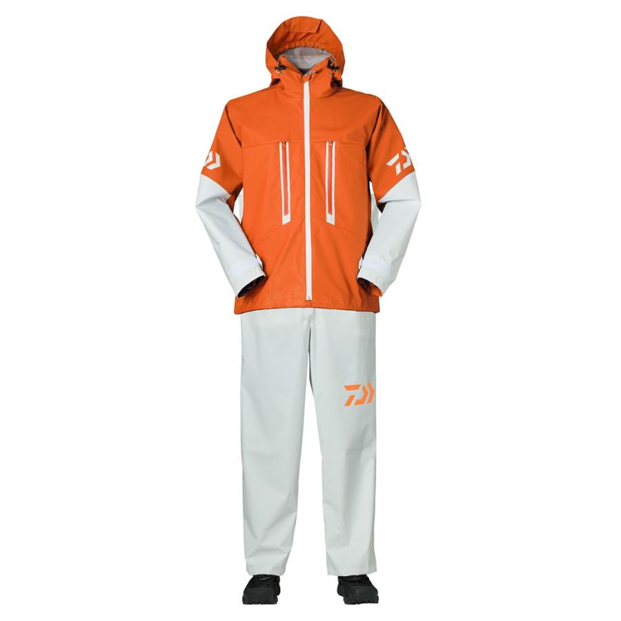 ダイワ PVCオーシャンレインスーツ DR-9022 オレンジ L / レインウェア  