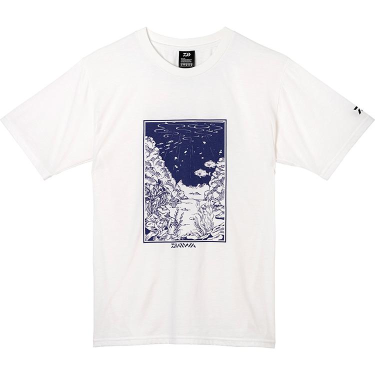 世界有名な 日本初の ダイワ グラフィックTシャツ アンダーウォーター DE-6722 ホワイト Lサイズ ウェア 割引セール商品 4 470円 beharamaritime.com beharamaritime.com