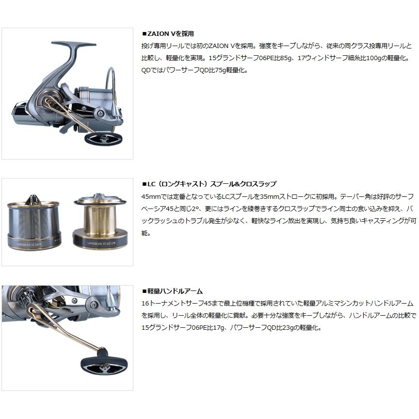 DAIWA（ダイワ） スピニングリール ロングビーム 35 06PE : 釣人館ます