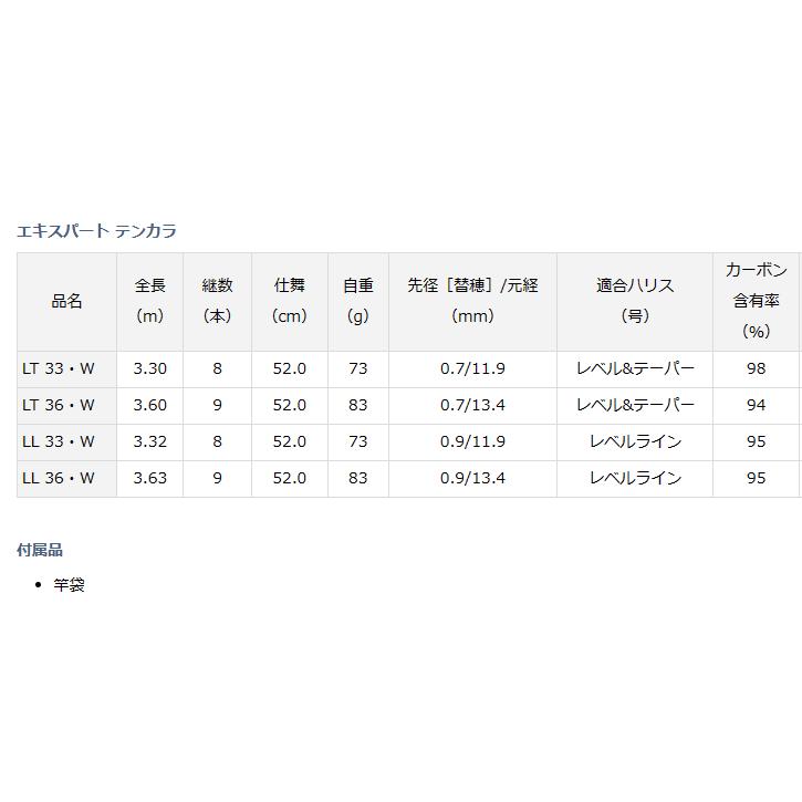 渓流竿 ダイワ 23 エキスパート EXPERT テンカラ LT 33・W / daiwa / 釣具 / ロッド｜tsuribitokan-masuda｜02