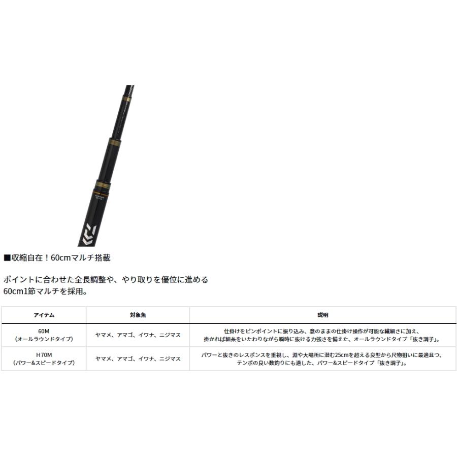 DAIWA（ダイワ） 流覇 (りゅうは) 60M / 渓流竿 釣具 : 釣人館ますだ