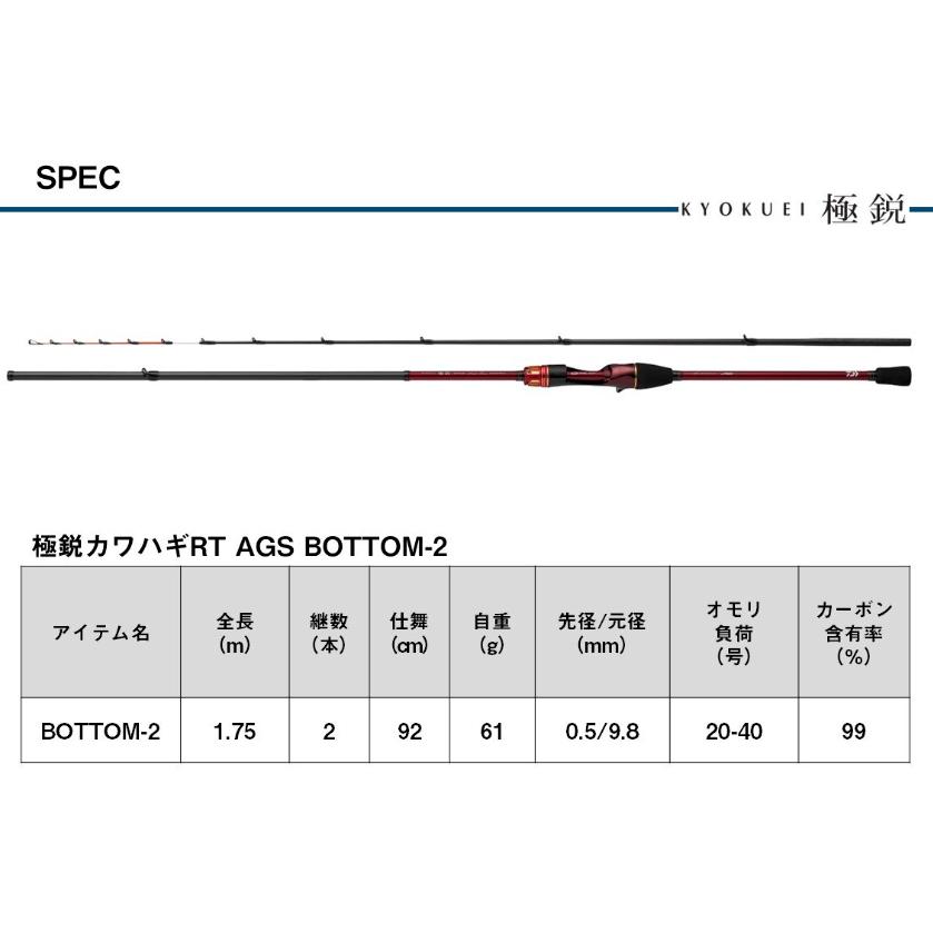 DAIWA(釣り) ダイワ 19 極鋭カワハギRT AGS BOTTOM-2 / 船竿 8 DAIWA(釣り) ダイワ 19 極鋭カワハギRT AGS BOTTOM-2 / 船竿 8