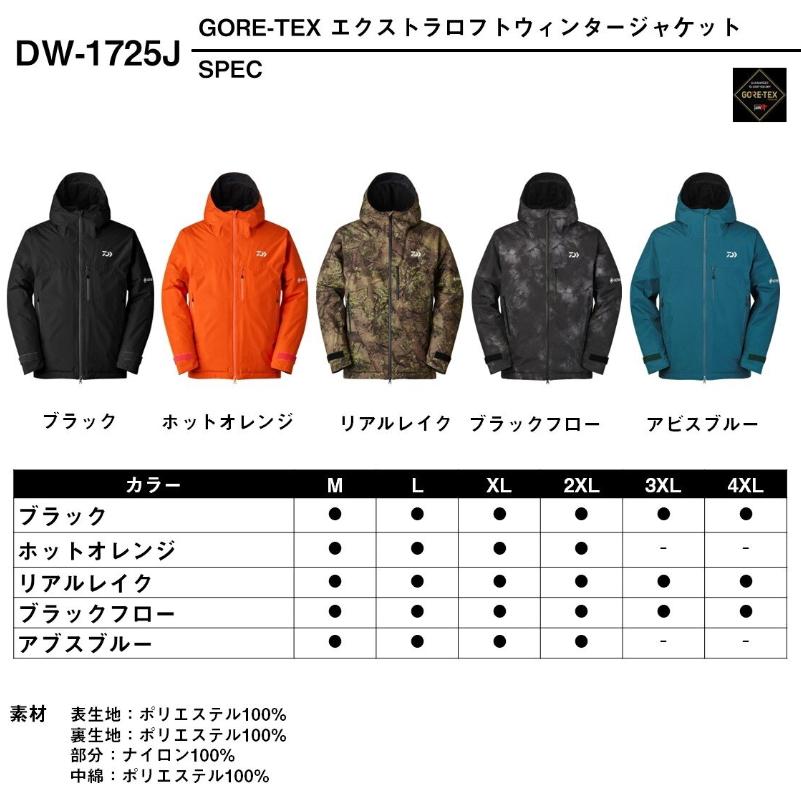 DAIWA（ダイワ） レインウェア 防寒着 DW-1725J ゴアテックス