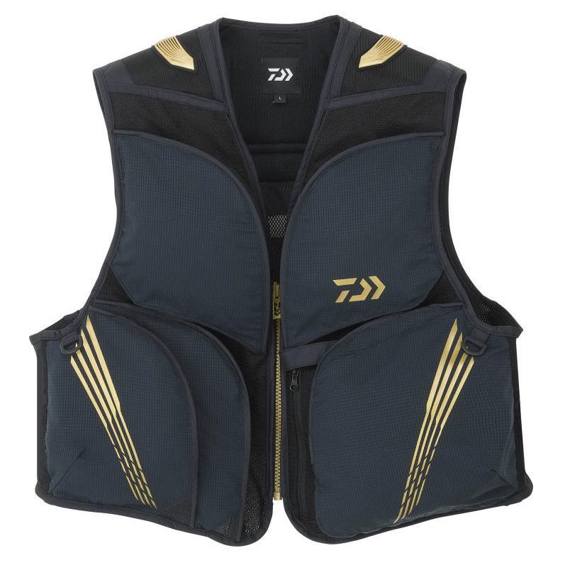 DAIWA（ダイワ） クールショートベスト DV-2126 ブラック Lサイズ / 鮎