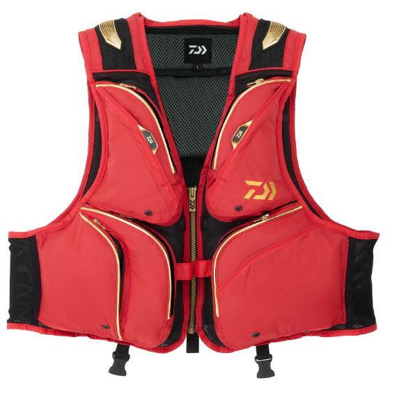 Daiwa フローティングベスト鮎DV-3025F Ｌサイズ　人気品 DAIWA（ダイワ） フロートショートフィッシングベスト DV-3025F レッド