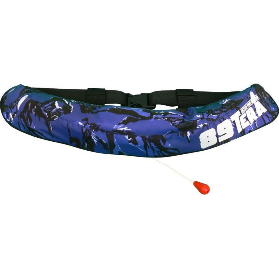 ラムセス Lamses 自動膨張検定付救命衣 ウェスト LJ-1866 フリー ブルーカモ / ライフジャケット 救命具 釣具 ラムセス Lamses 自動膨張検定付救命衣 ウェスト LJ-1866 フリー