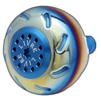 メガテック リブレ 5953 E50LBL-1 ノブ単体EP50 ダイワL用 ファイヤー+ブルーC / ハンドルノブ / 釣具 メガテック リブレ 5953 E50LBL-1 ノブ単体EP50 ダイワL用 ファイヤー+