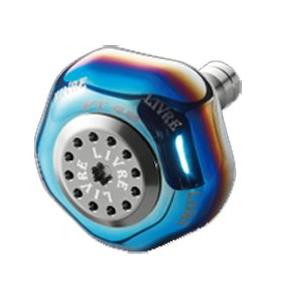 メガテック リブレ 10521 PT48LTI-1 ノブ単体PT48 ダイワL用 ファイヤー+チタンC / ハンドルノブ / 釣具
