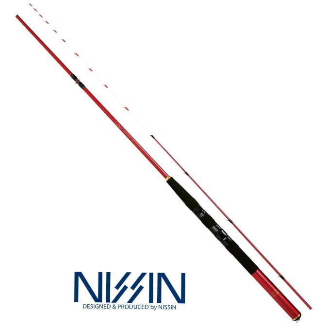 宇崎日新 赤武士 (並継) 敏感先調子 1.80m / 筏竿 釣具 nissin 宇崎日新 赤武士 (並継) 敏感先調子 1.80m / 筏竿 釣具 nissin