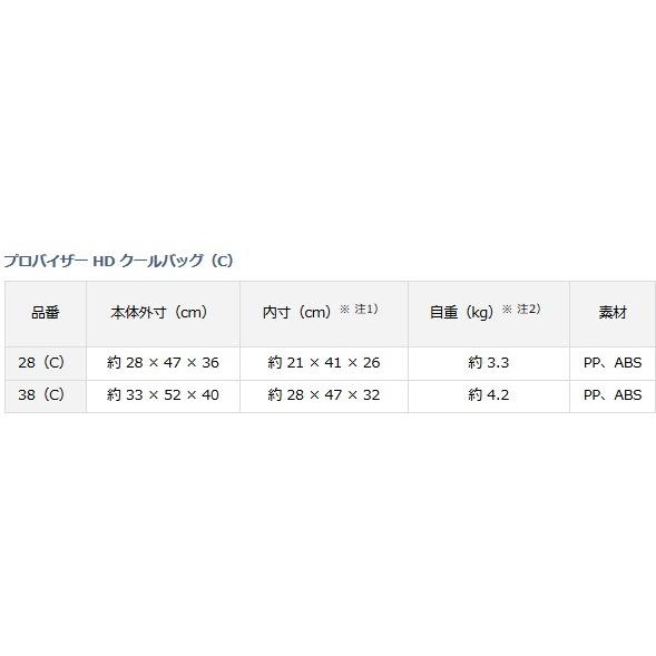 ダイワ プロバイザー HD クールバッグ 38 (C) ブラック (D01) (O01) HD