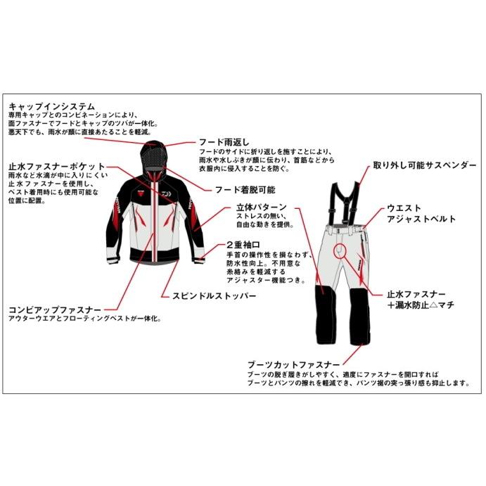 ダイワ プロバイザー ゴアテックス R プロダクト コンビアップレイン 