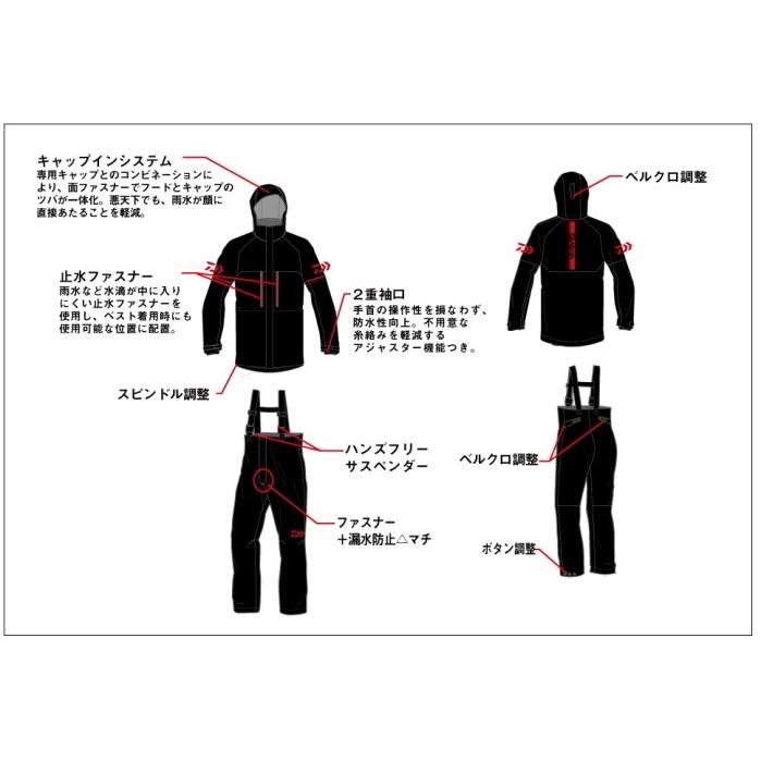 DAIWA（ダイワ） PVCオーシャンサロペットレインスーツ DR-9008