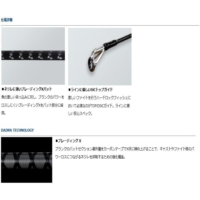 DAIWA（ダイワ） ルアーロッド ハードロック X 86M スピニングモデル