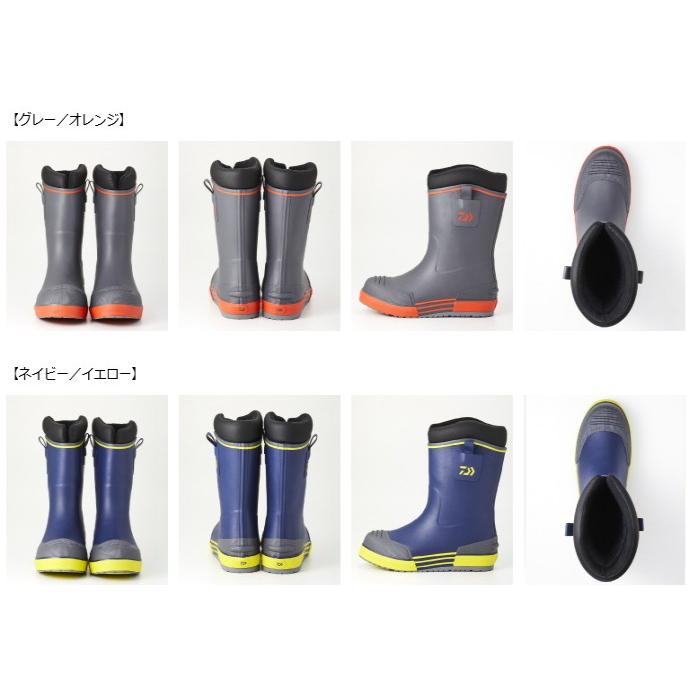 ウインター ダイワ D01 O01 セール対象商品 釣人館ますだ Paypayモール店 通販 Paypayモール ウインターラジアルデッキブーツ Wd 2401 グレー オレンジ Sサイズ 24 5cm 防寒シューズ ラジアルデ