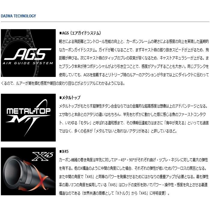 DAIWA（ダイワ） 船竿 エメラルダス AIR AGS イカメタル K60LB IM