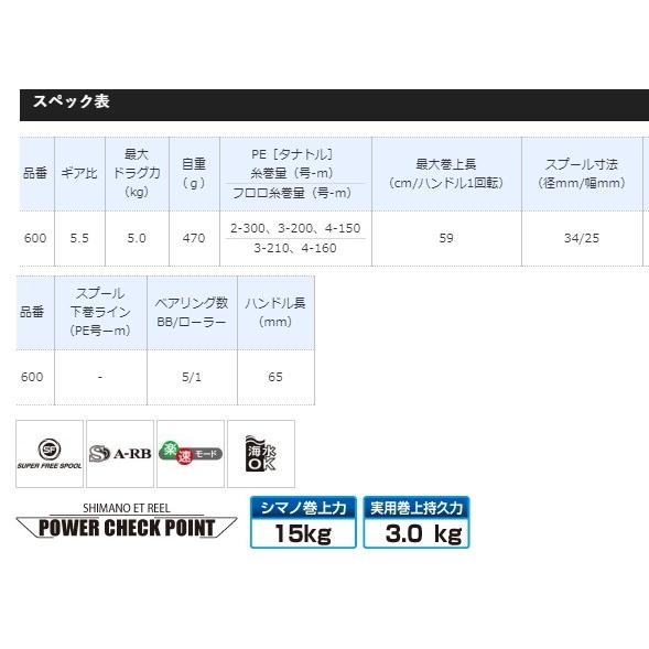 シマノ（SHIMANO） 電動リール プレイズ 600 / shimano 釣具 : 釣人館