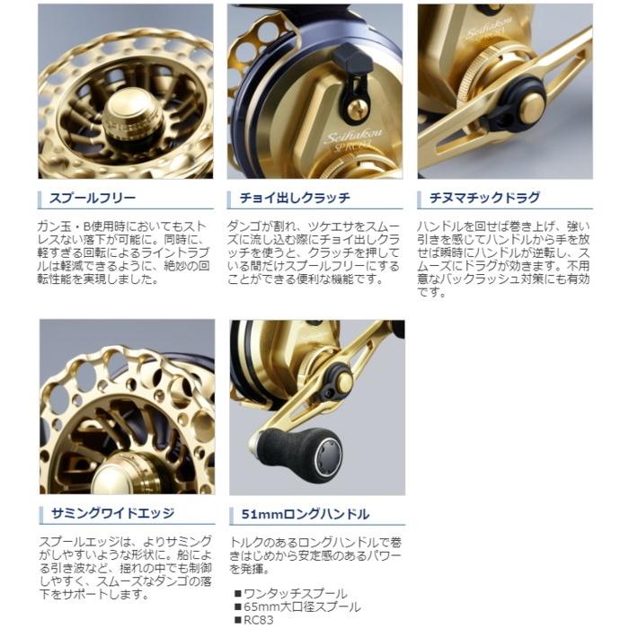 一回使用！SHIMANO Seihakou SP RC83 リール 右 ゴールド 【公式通販】