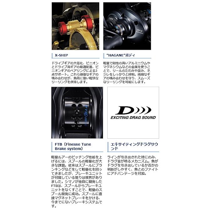 シマノ（SHIMANO） ベイトリール 21 SLX BFS LEFT 左ハンドル
