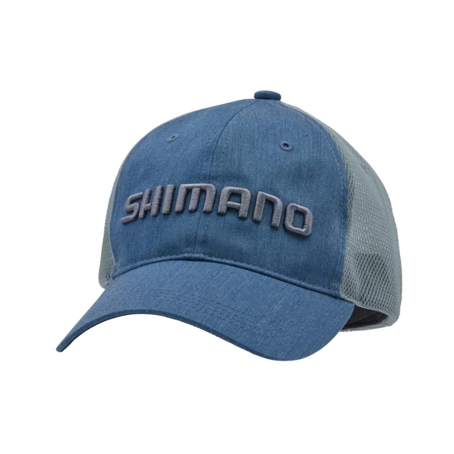 シマノ（SHIMANO） CA-008V ツイル メッシュキャップ ミックスブルー M