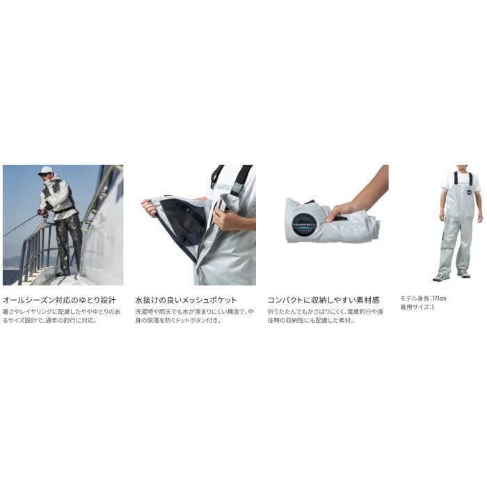 シマノ RA-041Y ULイージーケア ビブ 05 ネイビー Lサイズ｜レインウェア shimano 釣具の画像